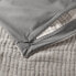 Фото #4 товара Euro Reversible Textured Cotton Chambray Coverlet Sham Dark Gray/White -
