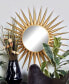 by Cosmopolitan Gold Glam Metal Wall Mirror, 42 x 42