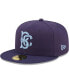 Фото #1 товара Men's Navy Brooklyn Cyclones Authentic Collection 59FIFTY Fitted Hat