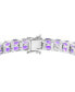 ფოტო #2 პროდუქტის EFFY® Amethyst Tennis Bracelet (25-1/3 ct. t.w.) in Sterling Silver. (Also available in Citrine & Blue Topaz)