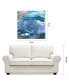 Glistening Tide A B Frameless Free Floating Tempered Glass Panel Graphic Abstract Wall Art, 38" x 38" x 0.2"