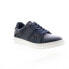 Фото #2 товара English Laundry Vance EL2605L Mens Blue Leather Lifestyle Sneakers Shoes 8