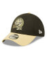 Фото #3 товара Men's Black, Vegas Gold New Orleans Saints 2022 Salute To Service 39THIRTY Flex Hat