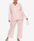 ფოტო #4 პროდუქტის Plus Size Pajama Set, 3-Piece