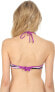 Roberto Cavalli 240225 Womens Reversible Halter Top Swimwear Orchid Size X-Small