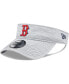 ფოტო #1 პროდუქტის Men's Gray Boston Red Sox Adjustable Visor