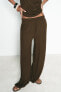 RUSTIC WIDE-LEG TROUSERS