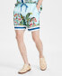ფოტო #1 პროდუქტის Men's Thom Regular-Fit Tropical-Print 7" Drawstring Shorts, Created for Macy's
