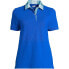 Фото #3 товара Women's Mesh Cotton Short Sleeve Polo Shirt