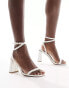 Фото #1 товара Simmi London Bia strappy block heeled sandal in white