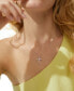 Фото #2 товара 18k Gold-Plated Cubic Zirconia Cross Pendant Necklace, 16" + 2" extender, Created for Macy's