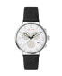 Men's Barnett Backlight Black Leather Strap Watch 41mm