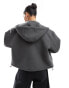 Фото #4 товара Stradivarius zip through hoodie in dark grey