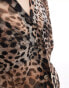 Фото #3 товара Style Cheat mesh long sleeve shirt in leopard