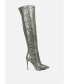 Фото #1 товара Women's Catalina Snake Print Stiletto Knee Boots