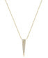 ფოტო #1 პროდუქტის Diamond Pavé Spike Pendant Necklace (1/10 ct. t.w.) in 10k Gold, 15" + 2" extender, Created for Macy's