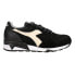 Фото #1 товара Diadora Trident 90 Leather Lace Up Mens Black Sneakers Casual Shoes 176592-8001