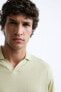 Textured polo shirt