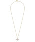 ფოტო #3 პროდუქტის Diamond Dragonfly 18" Pendant Necklace (1/8 ct. t.w.) in 10k Gold, Created for Macy's