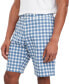 ფოტო #1 პროდუქტის Men's Twill Gingham Shorts