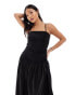 Never Fully Dressed Petite Lola maxi dress in black