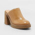 Фото #1 товара Women's Tess Platform Mule Heels - Universal Thread Tan 9