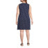 ფოტო #7 პროდუქტის Plus Size Cotton Jersey Sleeveless Swim Cover-up Dress Print