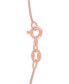 Фото #2 товара Macy's diamond Mom 18" Pendant Necklace (1/8 ct. t.w.) in 14k Rose Gold Over Sterling Silver