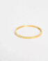 ASOS DESIGN Curve waterproof stainless steel bangle in gold tone