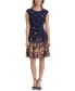 Фото #1 товара Платье London Times с раскиданным цветочным принтом Fit & Flare