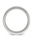 Фото #2 товара Stainless Steel Brushed Center Band Ring