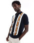 Фото #1 товара Ben Sherman button through mod polo in navy