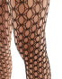 Фото #4 товара ASOS DESIGN oversized fishnet tights in black