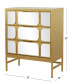 Фото #12 товара 32" Wood 3 Drawer Cabinet with Mirrored Front