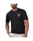 Фото #4 товара Men's Black Las Vegas Raiders Licensed to Chill T-Shirt