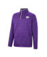 Фото #2 товара Men's Purple Kansas State Wildcats Rebound Quarter-Snap Jacket