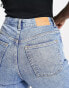 Monki Zami high waist straight leg jeans in vintage blue