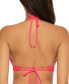BECCA by Rebecca Virtue Womens Bora Bora Halter Bikini Top Grapefruit Size SM