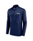 Фото #3 товара Men's College Navy Seattle Seahawks Underdog Quarter-Zip Jacket