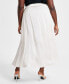 ფოტო #2 პროდუქტის Trendy Plus Size Silky Belted Maxi Skirt, Created for Macy's