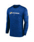 Фото #2 товара Men's Royal Los Angeles Rams Sideline Team Velocity Performance Long Sleeve T-shirt