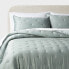 Фото #1 товара 3pc King Luxe Lyocell Comforter and Sham Set Light Teal Green - Threshold