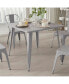 Фото #15 товара Adana 35.5" Square Metal Dining Table For Indoor And Outdoor Use