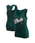 ფოტო #2 პროდუქტის Women's Hunter Green Milwaukee Bucks Script Tank Top