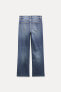 MID-RISE FLARED CROPPED TRF JEANS