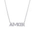 Фото #1 товара Giani Bernini gianni Berini 2-Pair Cubic Zirconia Amor Frontal Necklace (11/50 ct. t.w.) Set in Sterling Silver