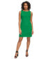 ფოტო #1 პროდუქტის Women's Colorblock Button Sleeveless Shift Dress