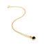 Jac Jossa Soul Delicate Onyx Diamond Necklace DP999 (Chain, Pendant)