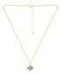 ფოტო #4 პროდუქტის Cubic Zirconia with Black Rhodium Evil Eye Pendant, 18K Gold over Silver