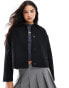 Фото #3 товара Calvin Klein Jeans cropped wool jacket in black